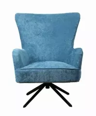 Chenille Ocean Occasional Chair